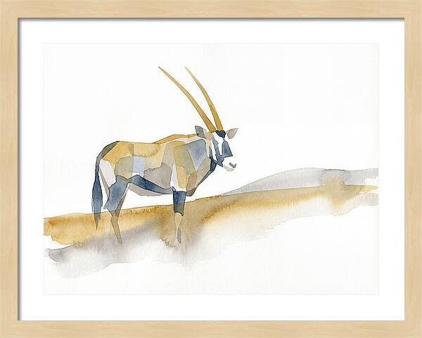 Gemsbok In Minimalist Style