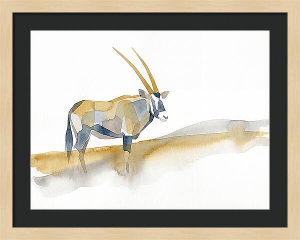 Gemsbok In Minimalist Style