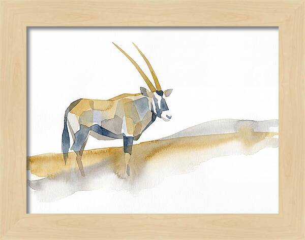 Gemsbok In Minimalist Style