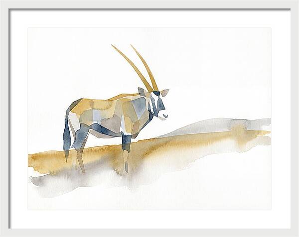 Gemsbok In Minimalist Style