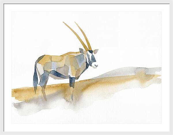 Gemsbok In Minimalist Style
