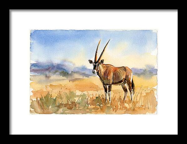 Gemsbok In Serene Landscape