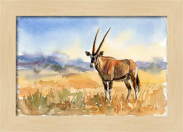 Gemsbok In Serene Landscape