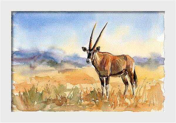 Gemsbok In Serene Landscape
