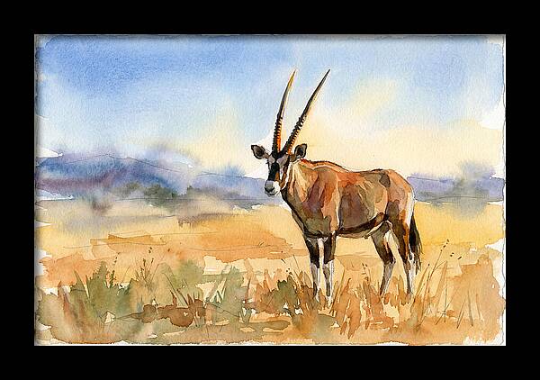 Gemsbok In Serene Landscape