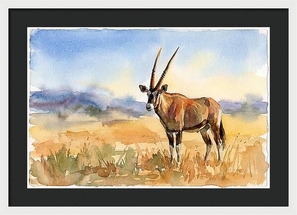Gemsbok In Serene Landscape