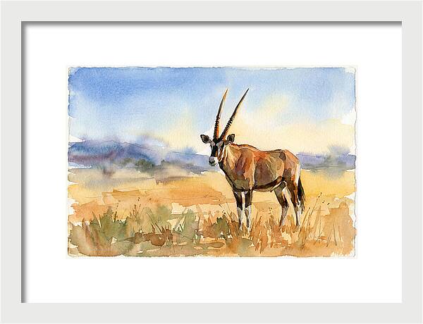 Gemsbok In Serene Landscape