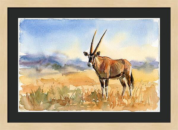 Gemsbok In Serene Landscape