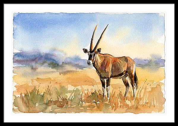 Gemsbok In Serene Landscape