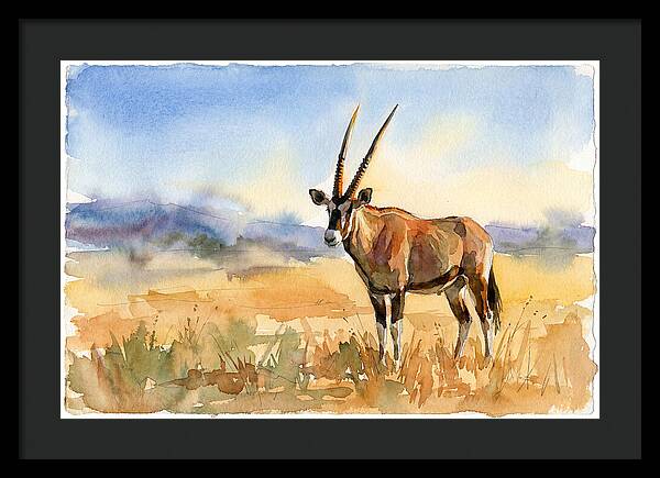 Gemsbok In Serene Landscape