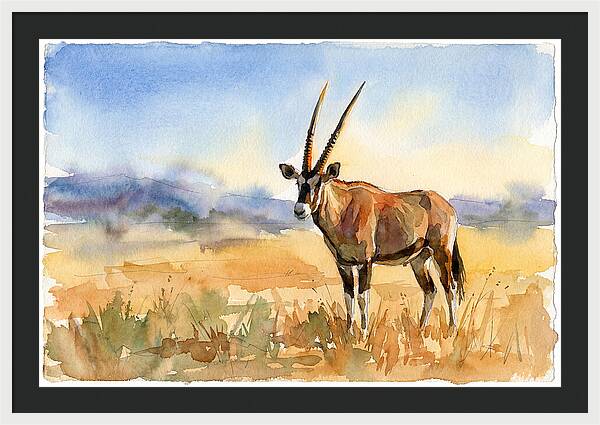 Gemsbok In Serene Landscape