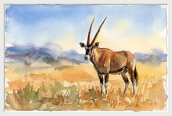 Gemsbok In Serene Landscape