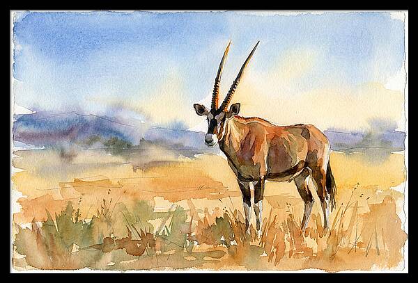 Gemsbok In Serene Landscape