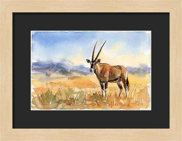 Gemsbok In Serene Landscape
