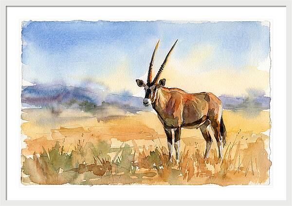 Gemsbok In Serene Landscape