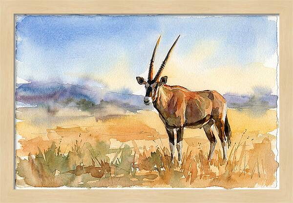 Gemsbok In Serene Landscape