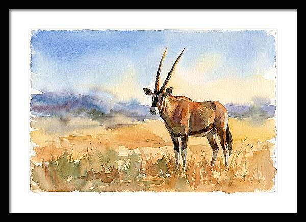 Gemsbok In Serene Landscape
