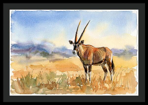 Gemsbok In Serene Landscape