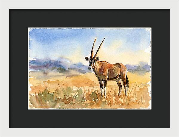 Gemsbok In Serene Landscape