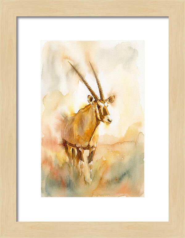Gemsbok In Soft Watercolor