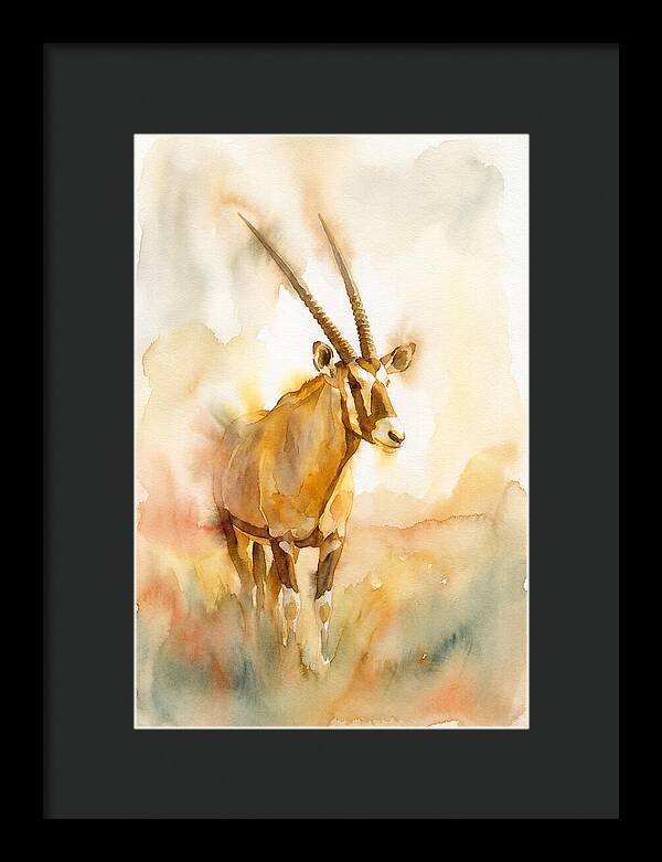 Gemsbok In Soft Watercolor