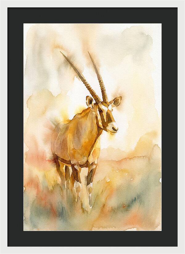 Gemsbok In Soft Watercolor