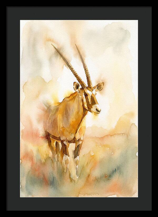 Gemsbok In Soft Watercolor