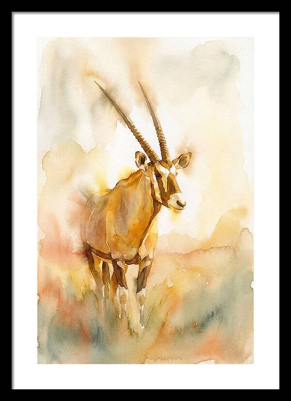 Gemsbok In Soft Watercolor