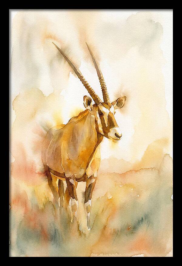 Gemsbok In Soft Watercolor