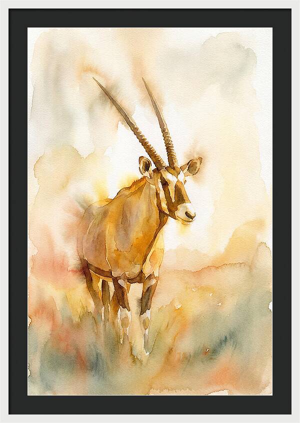 Gemsbok In Soft Watercolor