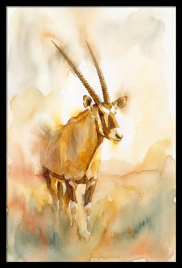 Gemsbok In Soft Watercolor