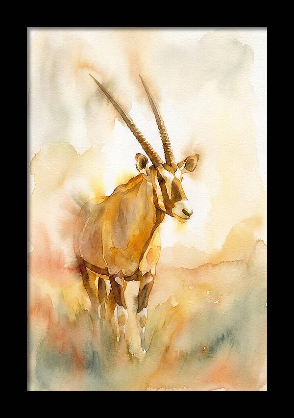 Gemsbok In Soft Watercolor