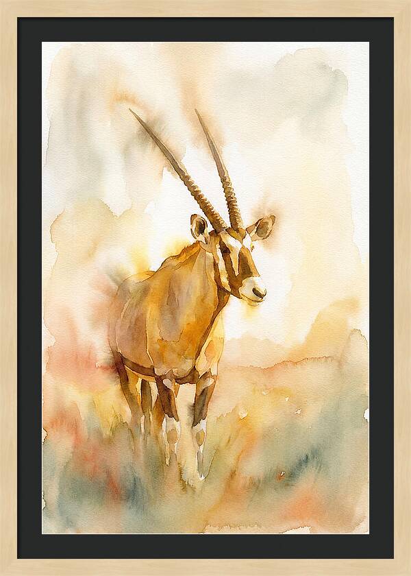 Gemsbok In Soft Watercolor