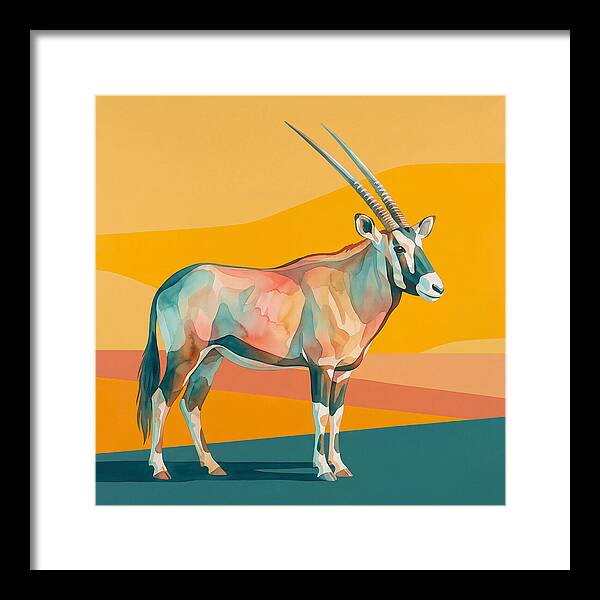 Gemsbok In Vibrant Colors