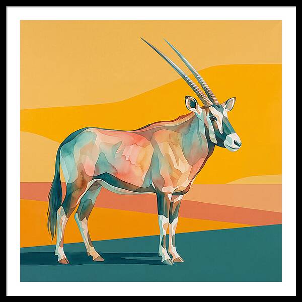 Gemsbok In Vibrant Colors
