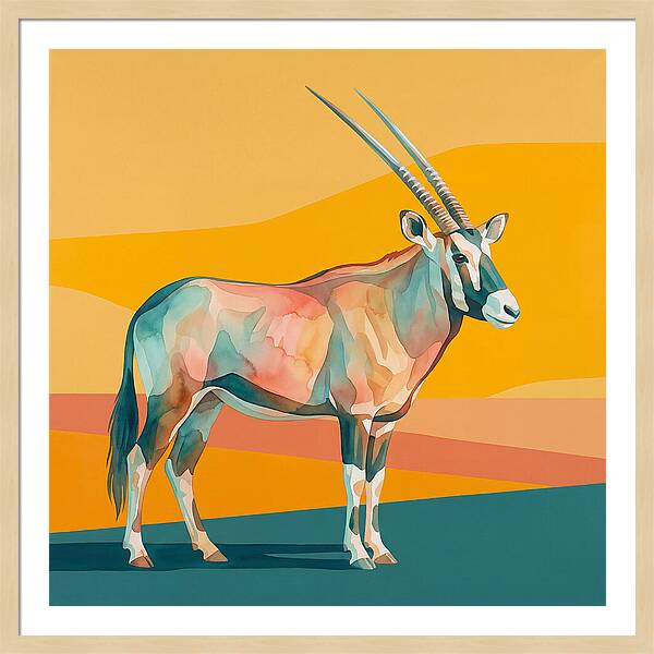 Gemsbok In Vibrant Colors