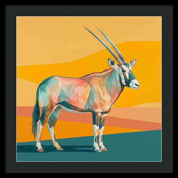 Gemsbok In Vibrant Colors