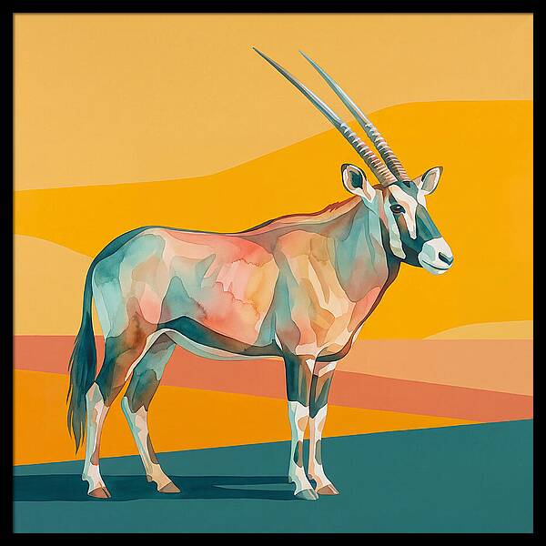Gemsbok In Vibrant Colors