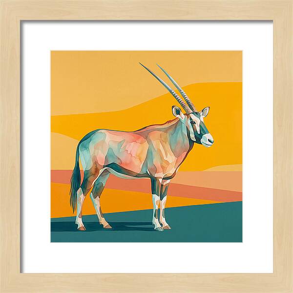 Gemsbok In Vibrant Colors