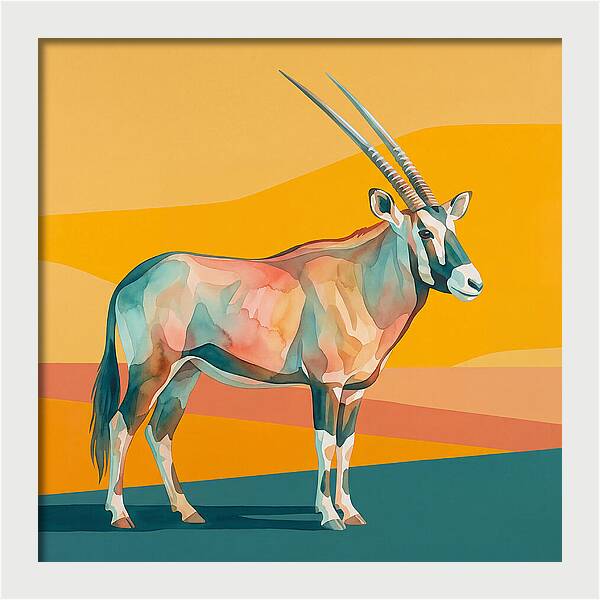 Gemsbok In Vibrant Colors