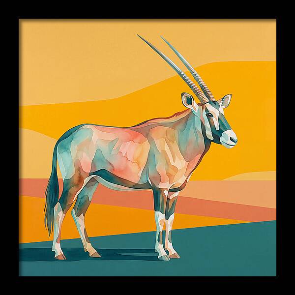 Gemsbok In Vibrant Colors