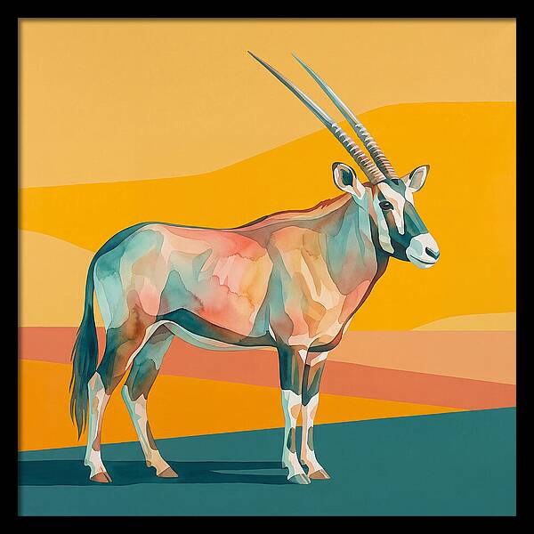 Gemsbok In Vibrant Colors