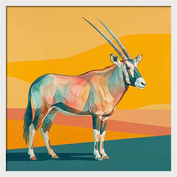 Gemsbok In Vibrant Colors