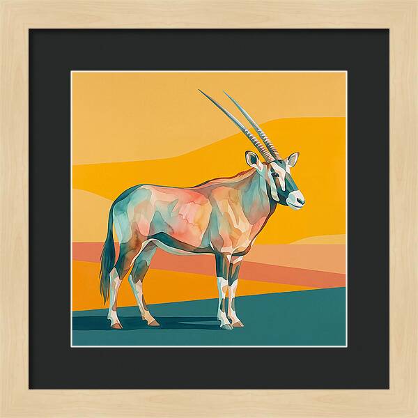Gemsbok In Vibrant Colors