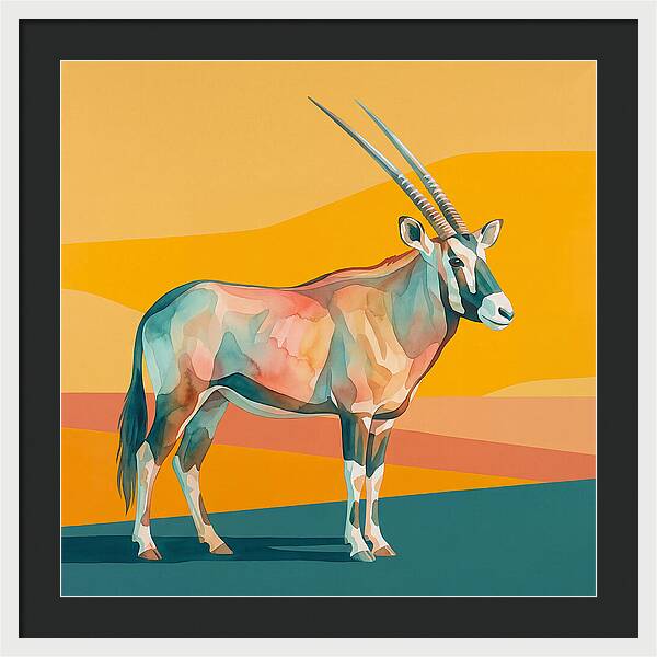 Gemsbok In Vibrant Colors