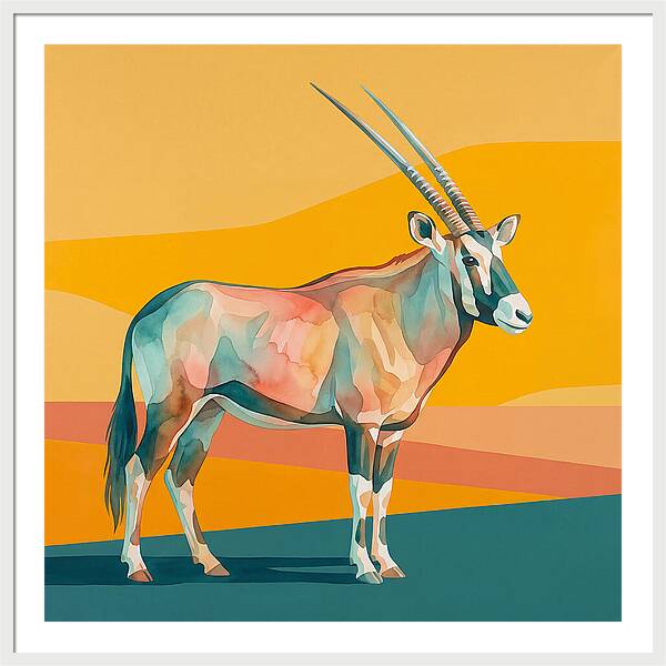 Gemsbok In Vibrant Colors