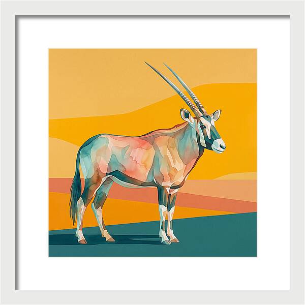 Gemsbok In Vibrant Colors
