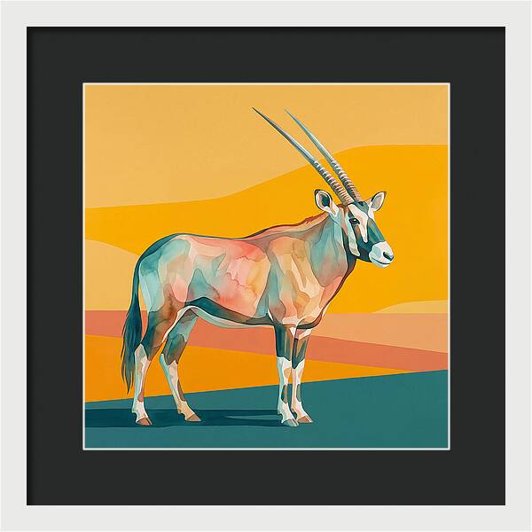 Gemsbok In Vibrant Colors