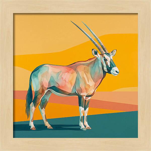 Gemsbok In Vibrant Colors