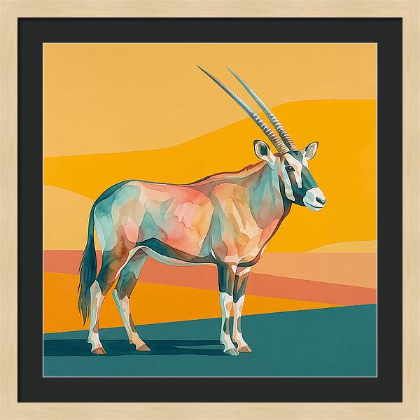 Gemsbok In Vibrant Colors
